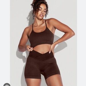 POPFLEX What’s the Scoop Seamless bra- French Roast
